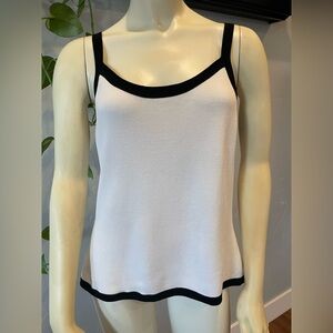 Regal Notations Black and White Knit Top size L